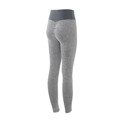 Plaid Leggings Fitness Yoga Pants Women's Seamless High Waist