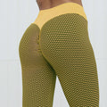 Plaid Leggings Fitness Yoga Pants Women's Seamless High Waist