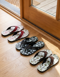 Three Pair of Classic Flowery Flip Flops