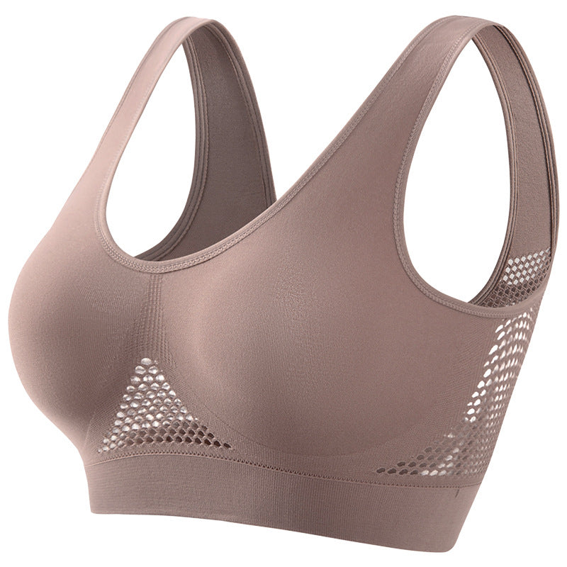 Plus Size Women's Small Chest Push-up Workout Bra