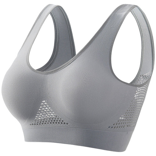 Plus Size Women's Small Chest Push-up Workout Bra