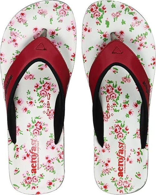 Three Pair of Classic Flowery Flip Flops