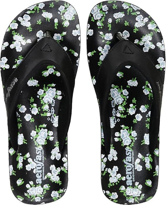 Three Pair of Classic Flowery Flip Flops